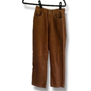 P&Co Women’s Brown Corduroy Pants high waisted wide leg mid waist